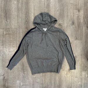 Liz Claiborne Gray Hoodie with Black Stripes
